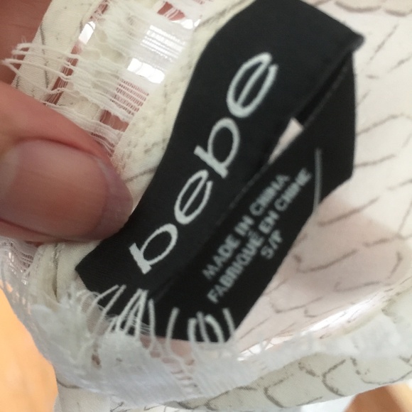 Bebe Elegant Lace and Chiffon Flowy Cami - Picture 8 of 8